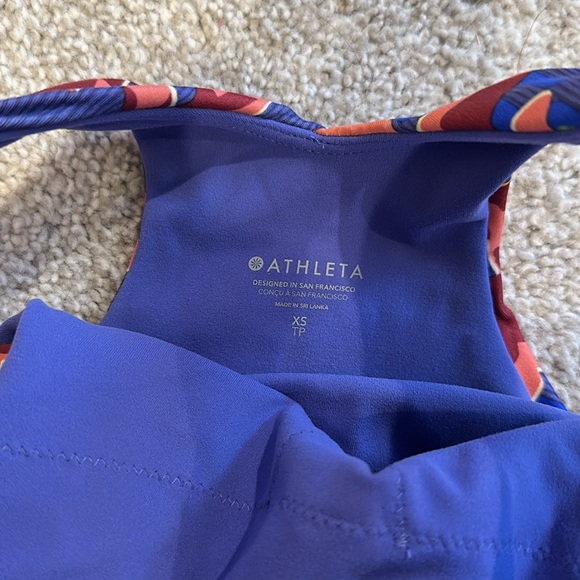 🧡HP🧡 NWT athleta conscious crop printed workout top - Picture 5 of 8